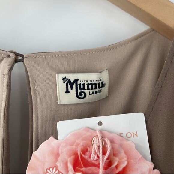 SHOW ME YOUR MUMU Dress Large Emily Maxi Empire Waist Wedding Bridal Formal NWT - Picture 5 of 15